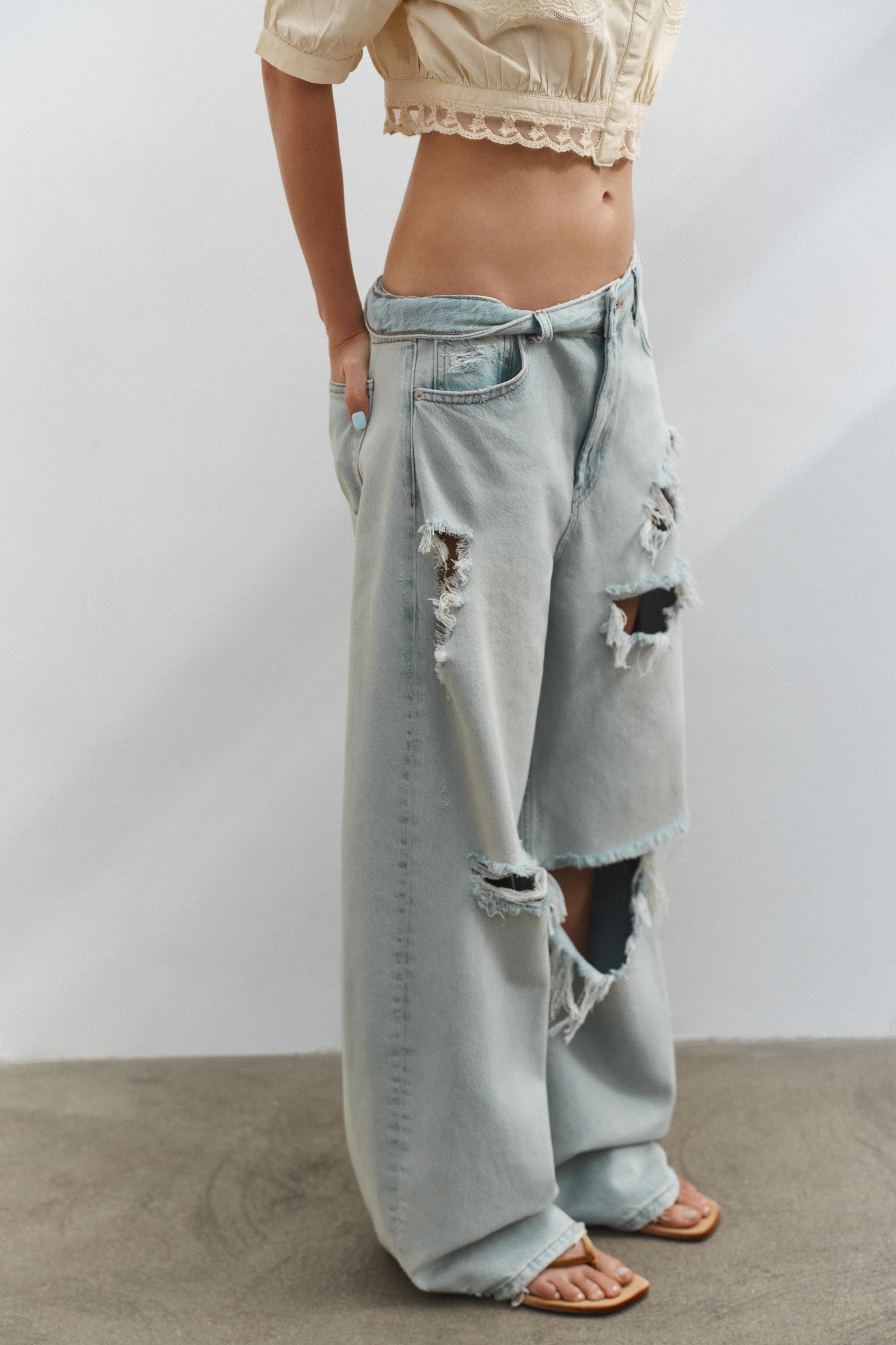 TRF MID-RISE BAGGY JEANS | Zara US