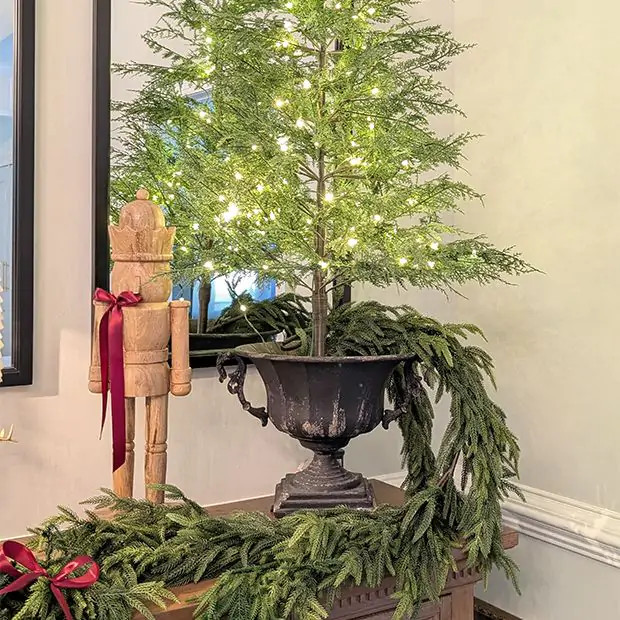 Decorative Metal Trophy Urn Planter | Antique Farm House