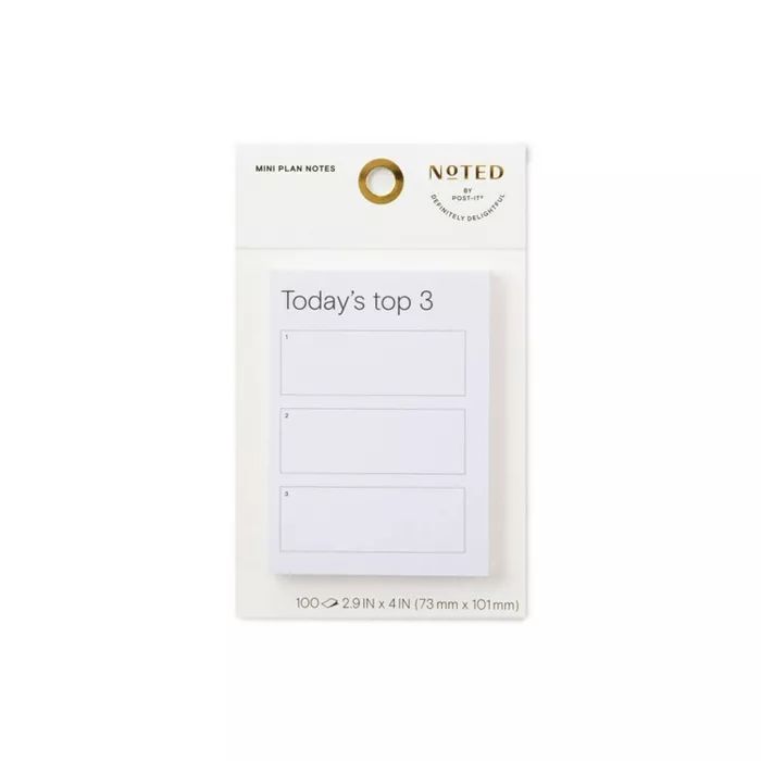 Post-it Today&#39;s Top 3 Notepad 100 Sheets - Lilac | Target