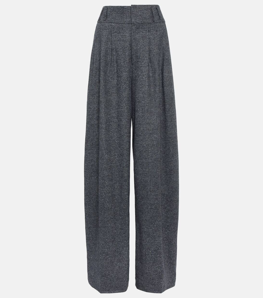 Tyr high-rise wool-blend wide-leg pants | Mytheresa (US/CA)