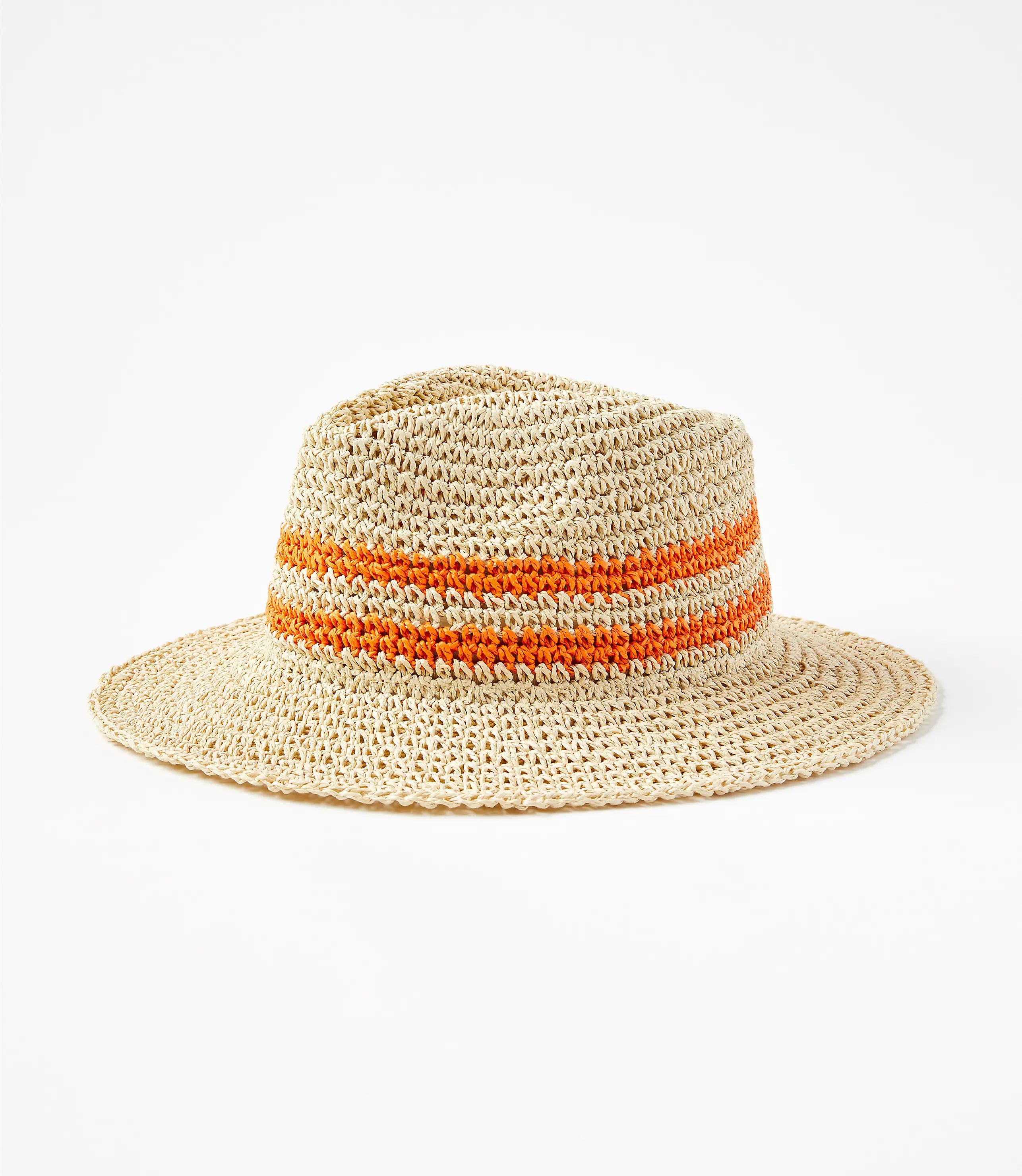 Striped Raffia Hat | LOFT