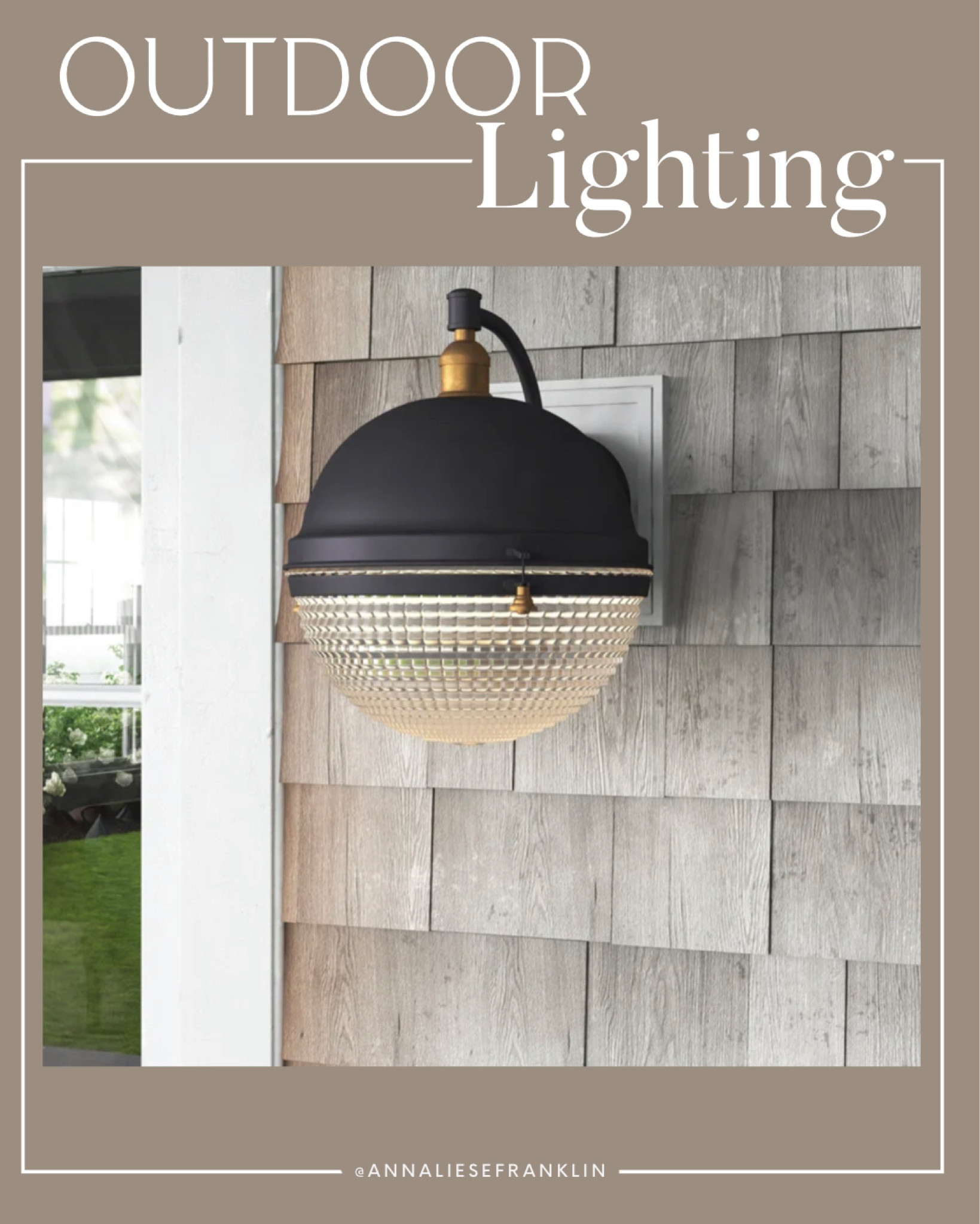 Outdoor lighting • backyard decor • entryway lighting • vintage brass and black light fixture • wet rated lighting • globe light •

#LTKhome #LTKsalealert
