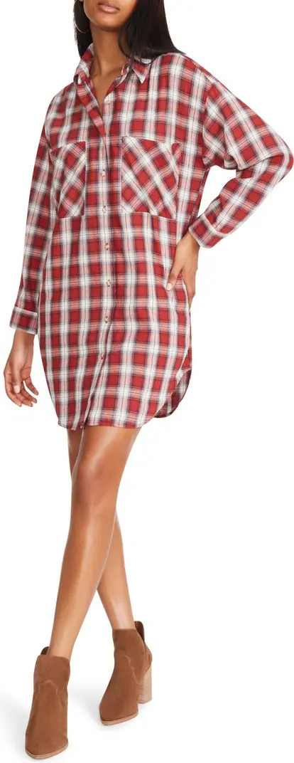 Country Doll Long Sleeve Plaid Shirtdress | Nordstrom