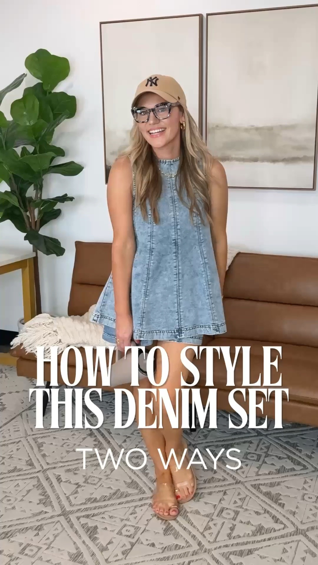 This viral denim set is the easiest throw on and go summer outfit, and I love how you can style it two completely different ways depending on the vibe.

Look one: dress it up for a country concert by swapping in western boots, adding a statement belt, layering chunky jewelry, and throwing on a lightweight jacket for when the sun goes down.

Look two: keep it casual and sporty with a neutral baseball hat, simple slides, and minimal gold jewelry for an effortless daytime outfit that works for errands, travel days, or grabbing coffee.

Top: Medium
Bottoms: Medium
Shoes: 7.5
Bra Size: 34DD
Height: 5’2

concert outfit  denim set  amazon fashion  country concert outfit  summer outfit ideas  casual chic  western style  matching set  AudrieDollins

#LTKSeasonal #LTKFestival #LTKOver40