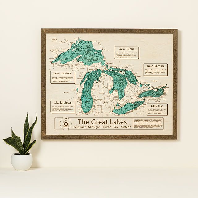 Lake Topography Art | UncommonGoods