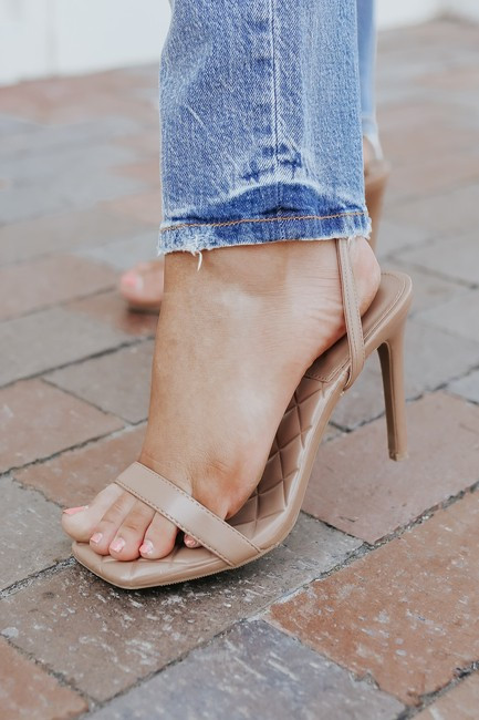 Soiree Strappy Camel High Heels | Magnolia Boutique