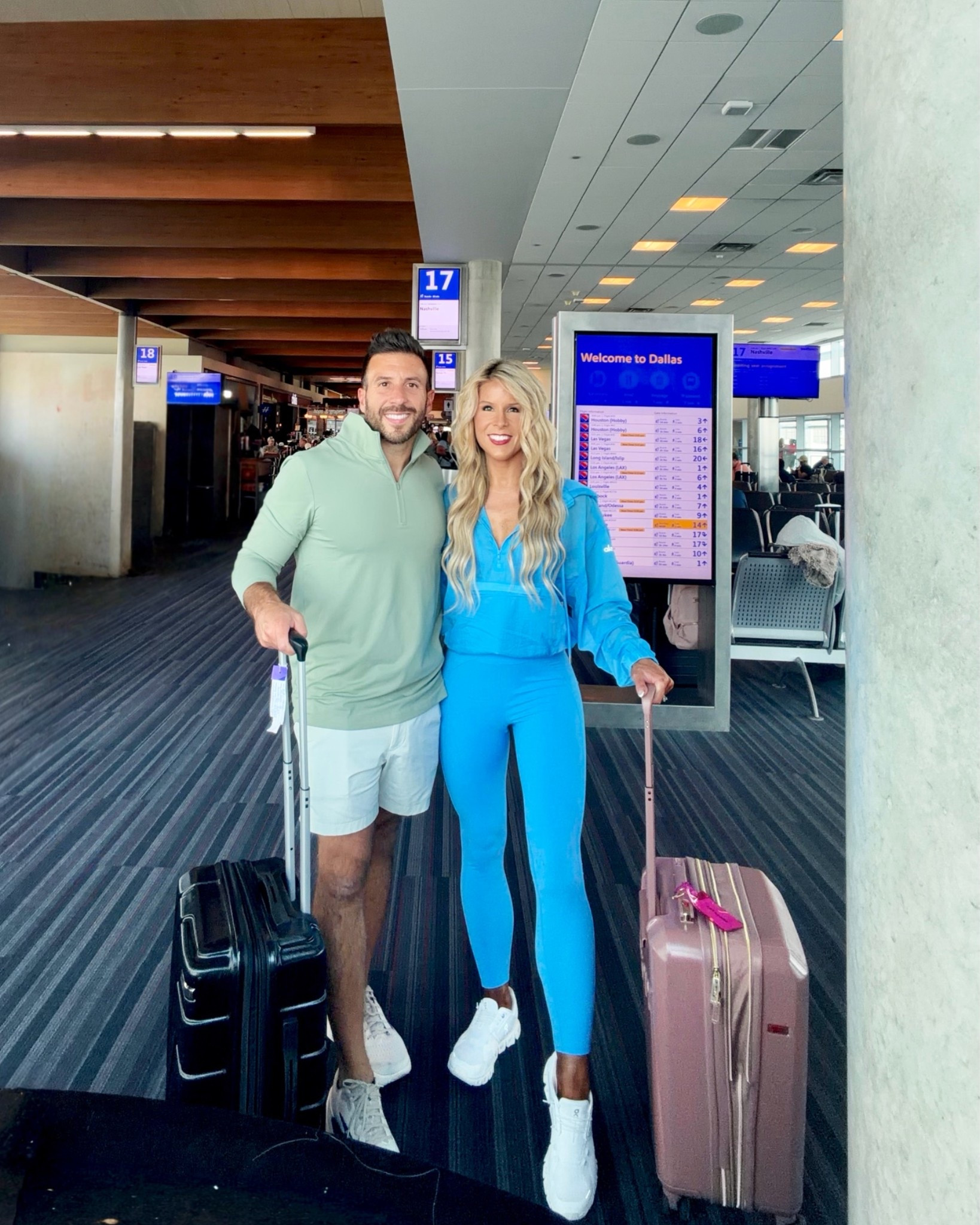 Activewear / Travel Outfit from @Alo Yoga  styled with a quarter zip windbreaker + matching sports bra, + leggings!

Airport Outfit, Active Outfit, athleisurewear, gym outfit, work out outfit

#LTKTravel #LTKActive #LTKootd