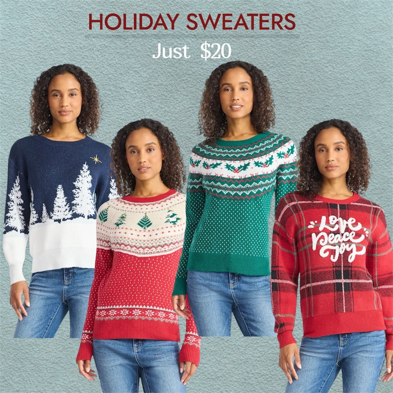 Cute holiday sweaters from Walmart just under $20. 



Christmas sweaters, 

#LTKGiftGuide #LTKHoliday #LTKCyberWeek