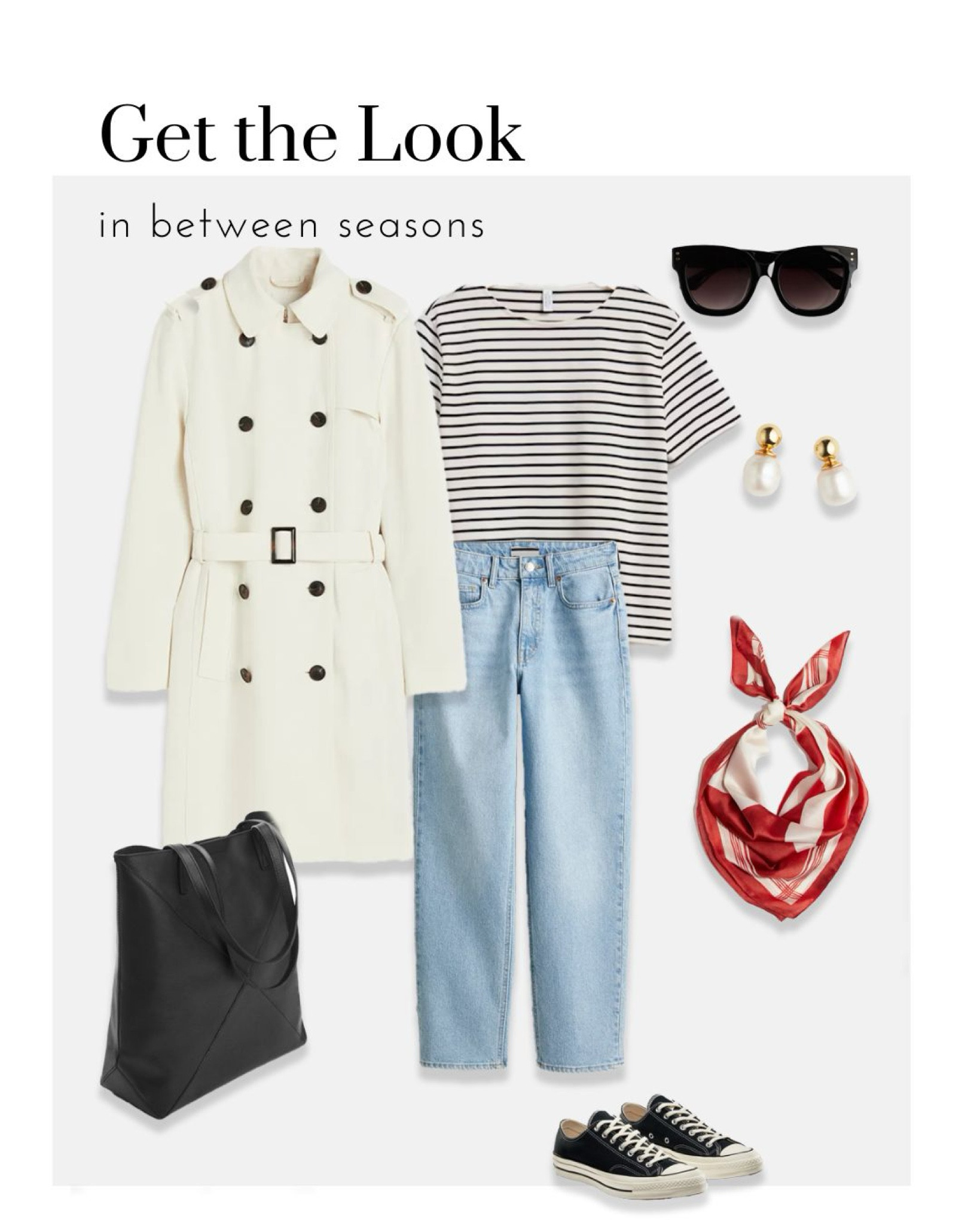 Spring & Summer London Style: Chic & Ready for Anything!

Must-Haves for London's Quirky Weather:

Striped Tee: Breezy & layers well.
Light Blue Jeans: Comfy & versatile.
Converse Sneakers: Explore London in style.
Shopper Bag: Carries essentials for the day.
Red Scarf: Pops of color & warmth (doubles as a headband!)
Sunglasses: A touch of elegance & sun protection.
Trench Coat (Optional): Fights off unexpected showers.
Tips for Staying Stylish & Prepared:

Layer Up: Be ready for anything with layers.
Smart Accessories: Red scarf adds color & warmth.
Comfort First: Converse conquer London's streets.
Embrace Sunshine: Sunglasses are your friend.
Pack Smart: Essentials like an umbrella & water bottle.
Perfect for:

Picnics in Hyde Park
Borough Market adventures
Sightseeing in style
Evening outings (swap trench coat for a jacket!)
Look cute & conquer London's unpredictable spring & summer! #springstyle
#summerstyle
#ootd
#springfashion
#summerfashion
#springoutfits
#summeroutfits

#LTKsummer #LTKuk #LTKspring