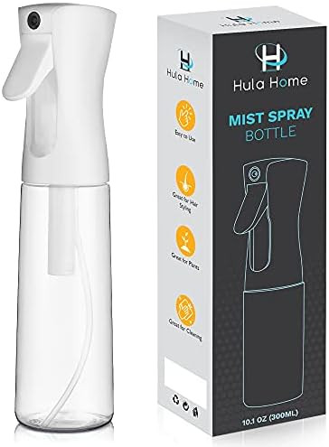 Empty Mister Bottle (10.1oz/300ml - White) Ultra Fine Spray Continuous Mist for Hair Styling, Pla... | Amazon (US)