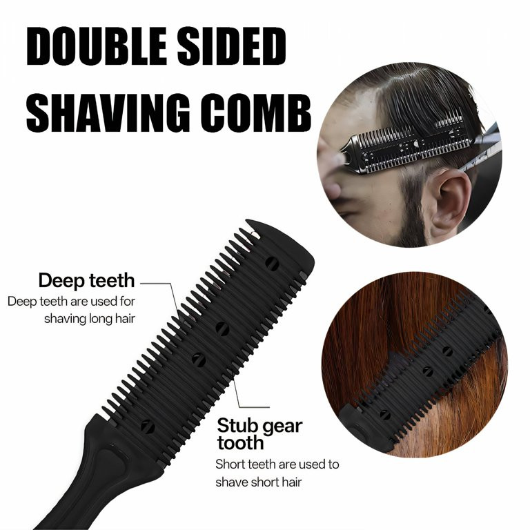 FACEGA Hair Brush Portable Handy Razor Comb Multi-Functional Fashionable Hair Cutting Kit with Do... | Walmart (US)
