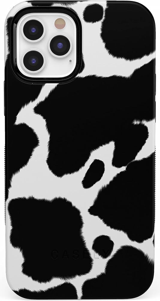 Casely iPhone 12 Pro Max Case | Compatible with MagSafe | Current Mood | Cow Print Case | Amazon (US)