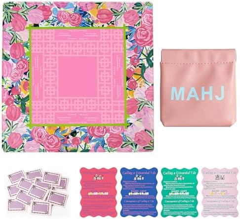 31.5in Large Pink Mahjong Mat，Anti-Slip, Noise-Reducing Table Cover for Mahjong, Poker, Board G... | Amazon (US)