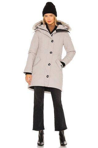 Canada Goose Rossclair Parka in Limestone from Revolve.com | Revolve Clothing (Global)