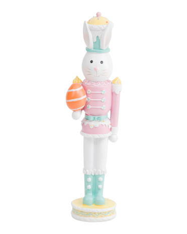 Bunny Soldier With Egg Figurine | Marshalls
