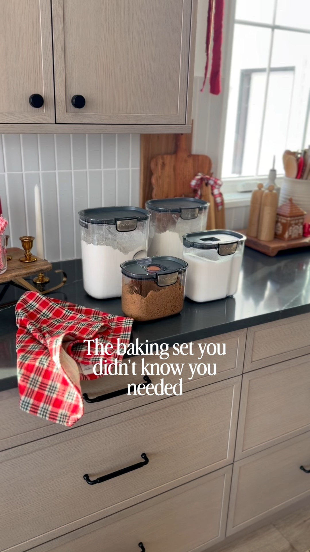 👩‍🍳🍪 This 9 piece baking airtight storage container set is the perfect gift you’ll want to keep for yourself! Just in time for your holiday baking!

I bought these earlier this year and have LOVED them. They keep baking goods organized in our pantry and I love the accessories that are included with them (the flour leveling bar comes in so handy and our brown sugar stays fresh longer). 

#baking #holidaybaking #holidayhosting #giftidea #giftsforher 

#LTKSaleAlert #LTKHoliday #LTKGiftGuide