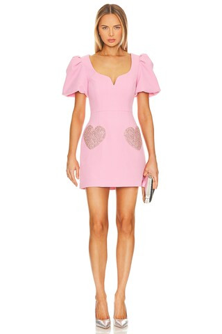 Rebecca Vallance Rochelle Mini Dress in Candy Pink from Revolve.com | Revolve Clothing (Global)