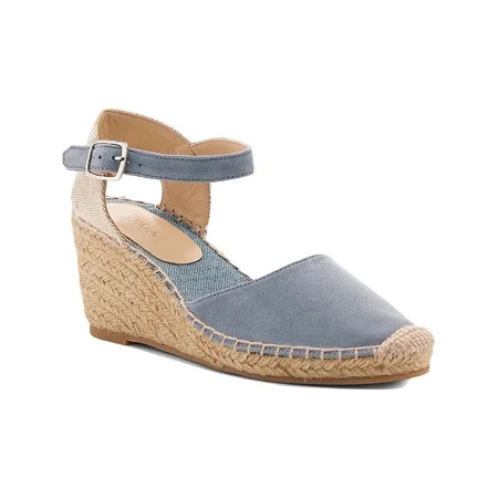 Botkier Womens Elia Suede Espadrille Wedge Heels Blue 10 Medium (B M) | Walmart (US)