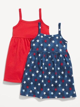 Jersey-Knit Fit &#x26; Flare Cami Dress 2-Pack for Toddler Girls | Old Navy (US)