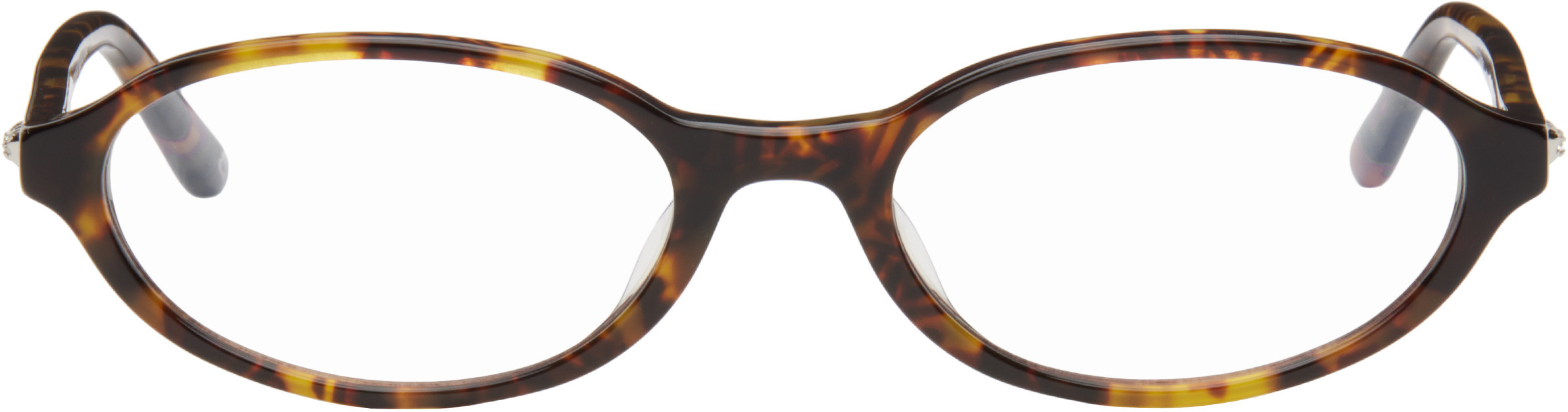 BONNIE CLYDE Brown Oval Baby Glasses | SSENSE
