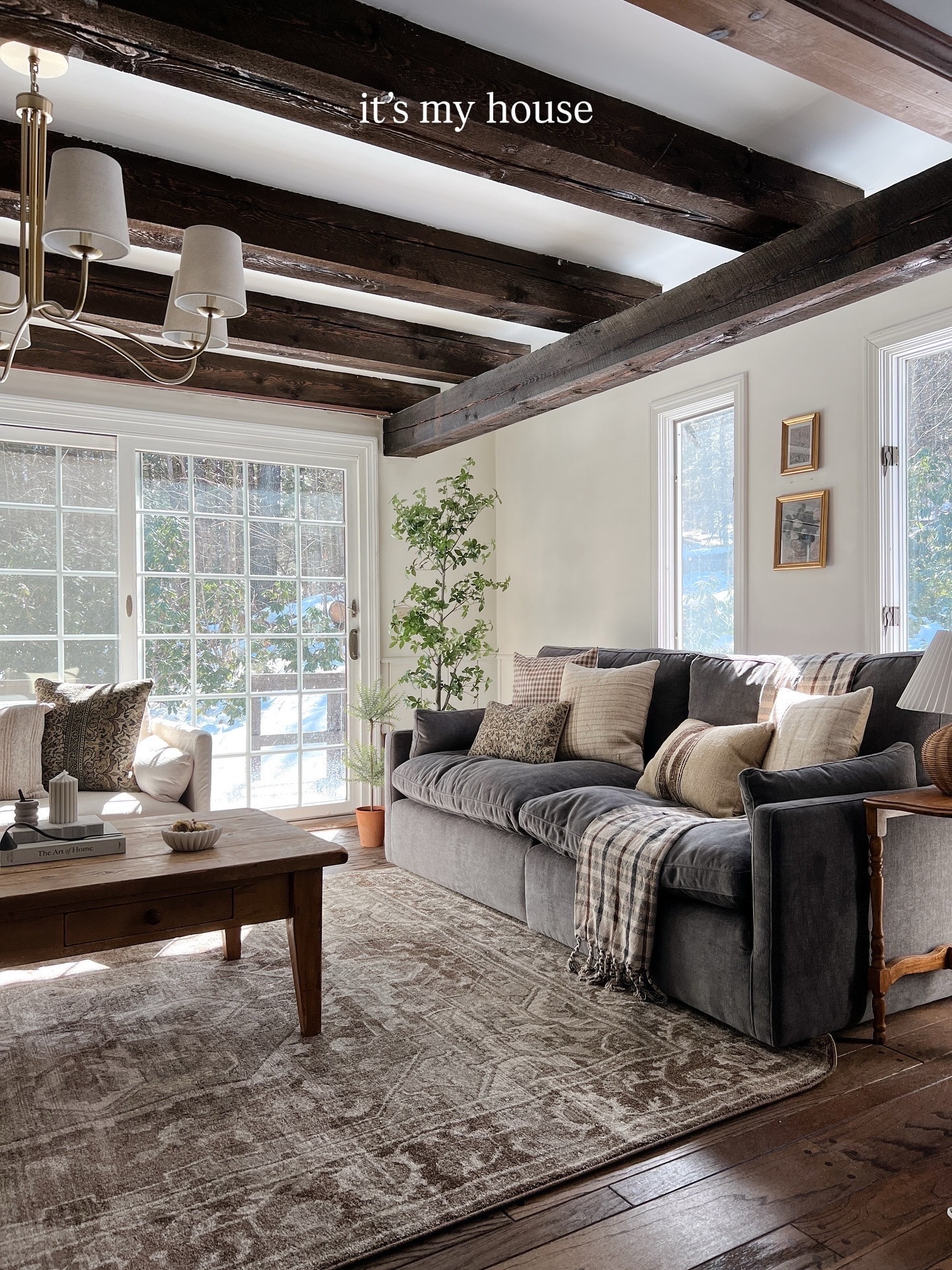 Our cozy cabin living room 

#LTKHome