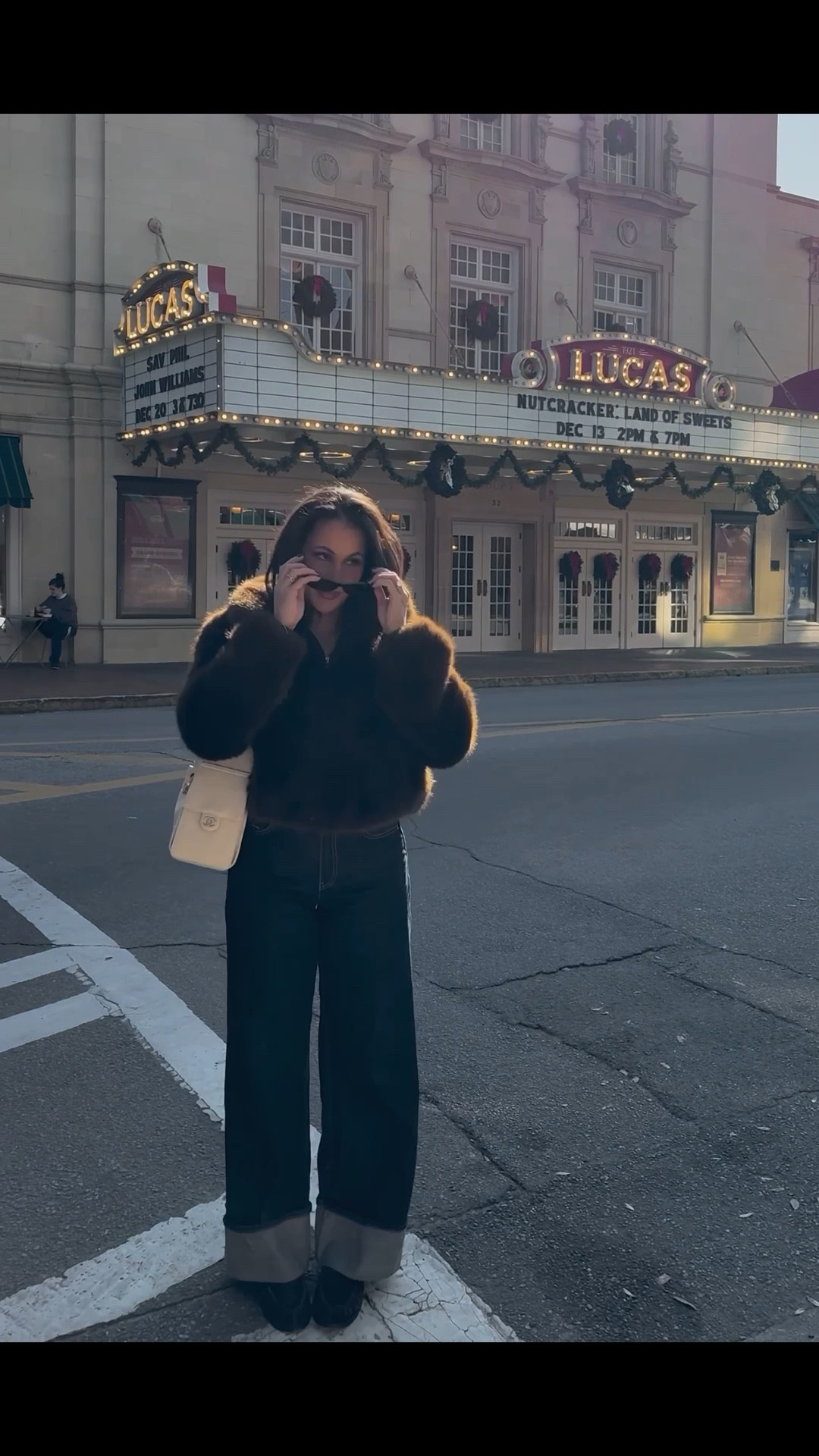 cuffed jeans & faux fur jacket 
wearing 27 and medium 

#LTKSaleAlert #LTKHoliday #LTKootd