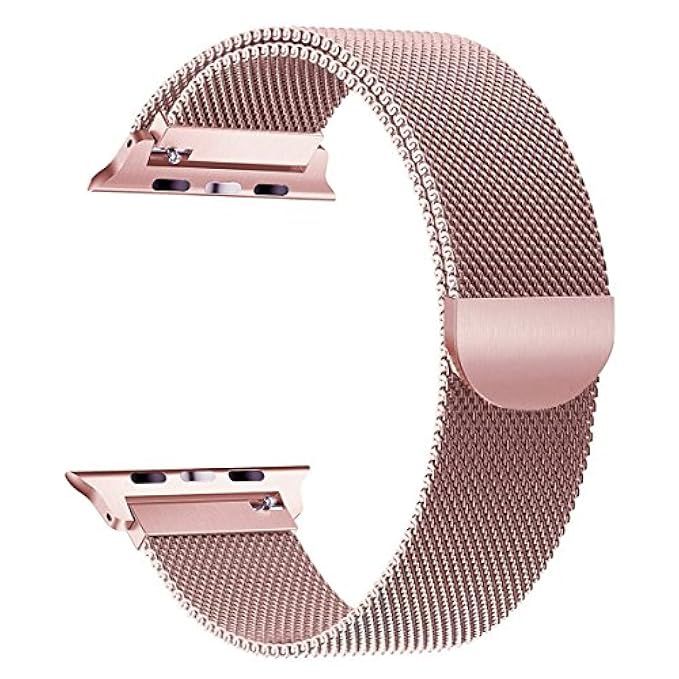 OULEDI Compatible Stainless Steel Band for Apple Watch Replacement Mesh Strap Bracelet for iWatch Se | Amazon (US)