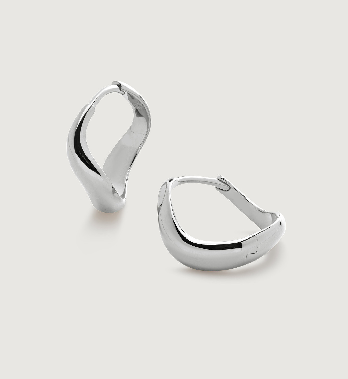 Swirl Small Hoop Earrings | Monica Vinader (Global)