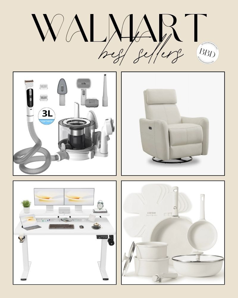 Walmart best sellers!


Walmart, best sellers, swivel chair, grooming, pots and pans, neutrals, desk, office, non stick pans, carote 

 #LTKHome #LTKFindsUnder50 #LTKFindsUnder100