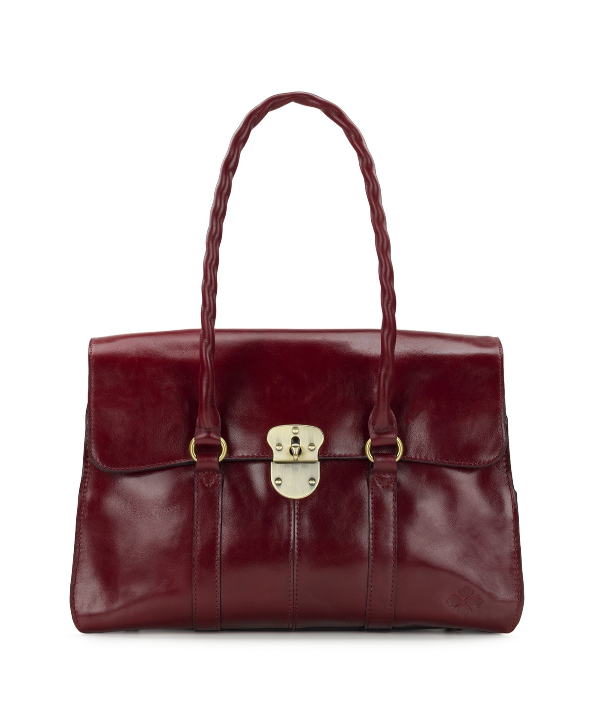Patricia Nash Vienna Twist-Lock Satchel Bag - Oxblood | Macy's