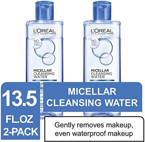 L'Oreal Paris Micellar Cleansing Water Complete Cleanser, 2 count | Amazon (US)