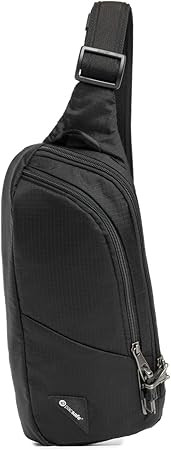 Pacsafe Vibe 150 2.5 Liter Anti Theft Sling Pack, Black | Amazon (US)