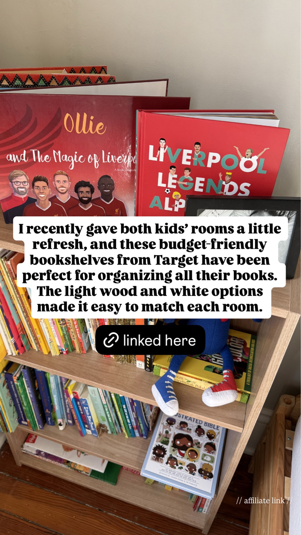 I recently gave both kids’ rooms a little refresh, and these budget-friendly bookshelves from Target have been perfect for organizing all their books. The light wood and white options made it easy to match each room.

#LTKmomlife #LTKHome #LTKKids