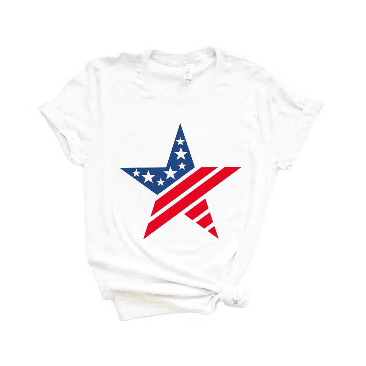 Simply Sage Market Women's Patriotic Star  Short Sleeve Graphic Tee | Target