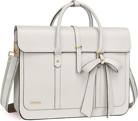 MOSISO Laptop Bag for Women, 15-15.6 inch PU Leather Laptop Shoulder Bags Convertible Backpack, 1... | Amazon (US)