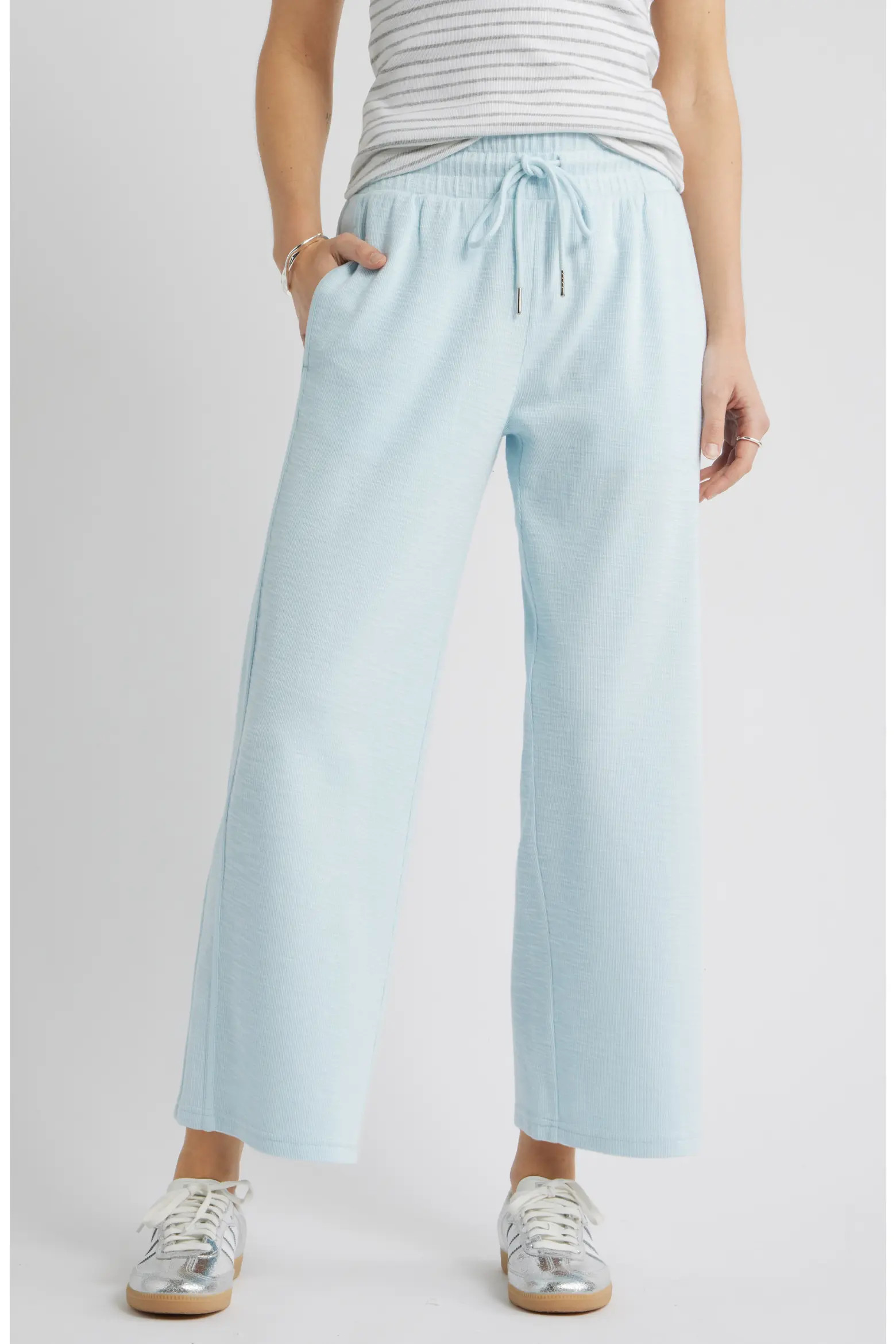 Caslon® Ankle Wide Leg Travel Pants (Women) | Nordstrom | Nordstrom