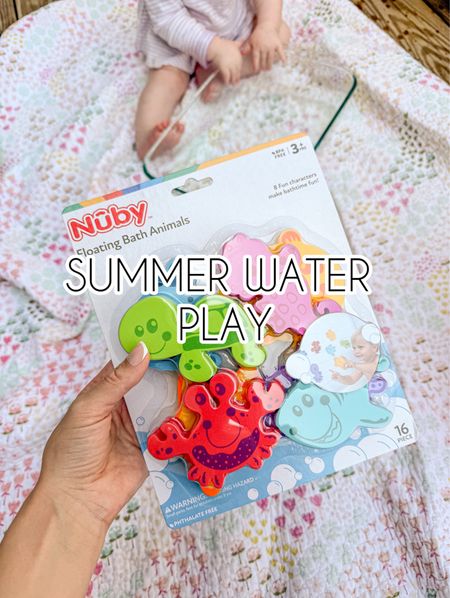 Easy water play activity for babies! No water table needed! Just a bucket of water and these foam toys. 

#LTKFindsUnder100 #LTKBaby #LTKKids