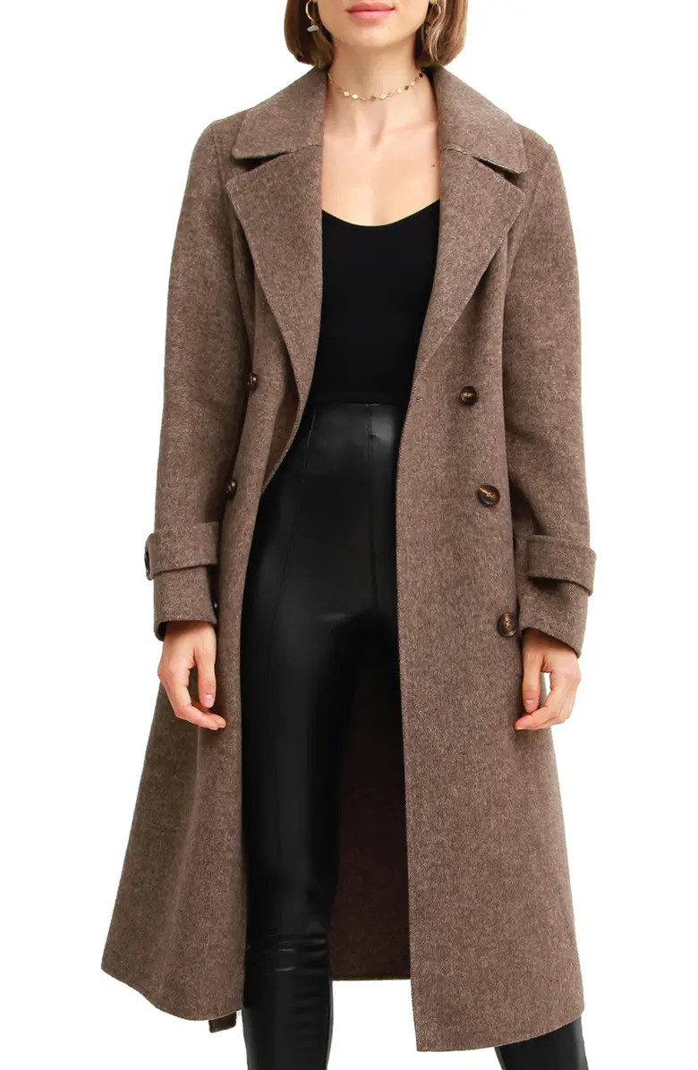 Front Runner Belted Wool Blend Coat | Nordstrom Rack