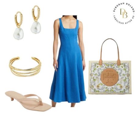 Now here’s a gorgeous dress with clean, modern lines. This beautiful deep blue color is stunning and many gals over 50 will appreciate this flattering length.
I scooped this dress up from @nordstrom  wear it to a wedding shower or a summer day out with the girls. 

#LTKSeasonal #LTKOver40