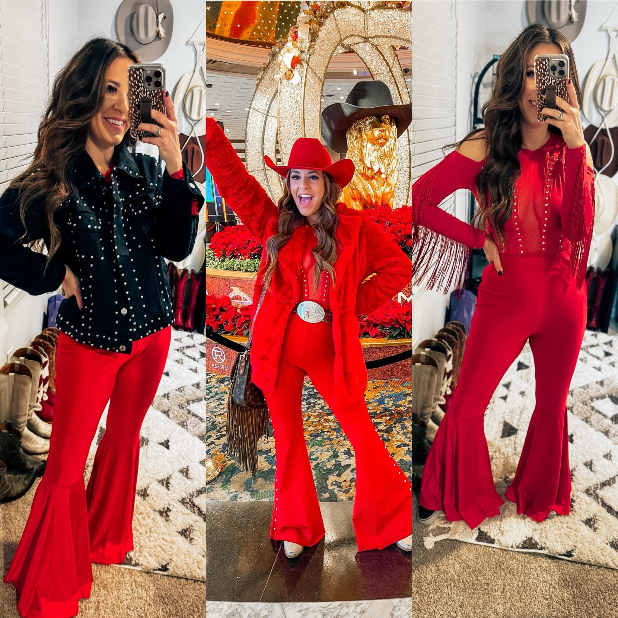 Christmas outfit idea, last-minute, holiday outfit, studded, black denim jacket, Amazon fashion, find comment, Amazon, viral, Amazon must have, western outfit, concert outfit, country concert, outfit, New Year’s Eve, outfit, Las Vegas, outfit, bachelorette, Valentine’s Day, Christmas, bellbottoms, cowboy hat, cowboy boots, for Coach, for jacket, fuzzy jacket, Amazon, budget, friendly fines, petite, midsize, tall, girl, fashion, petite, short, girl, fashion, belt, buckle, fringe, bodysuit, bodysuit

#LTKSeasonal #LTKHoliday #LTKparties