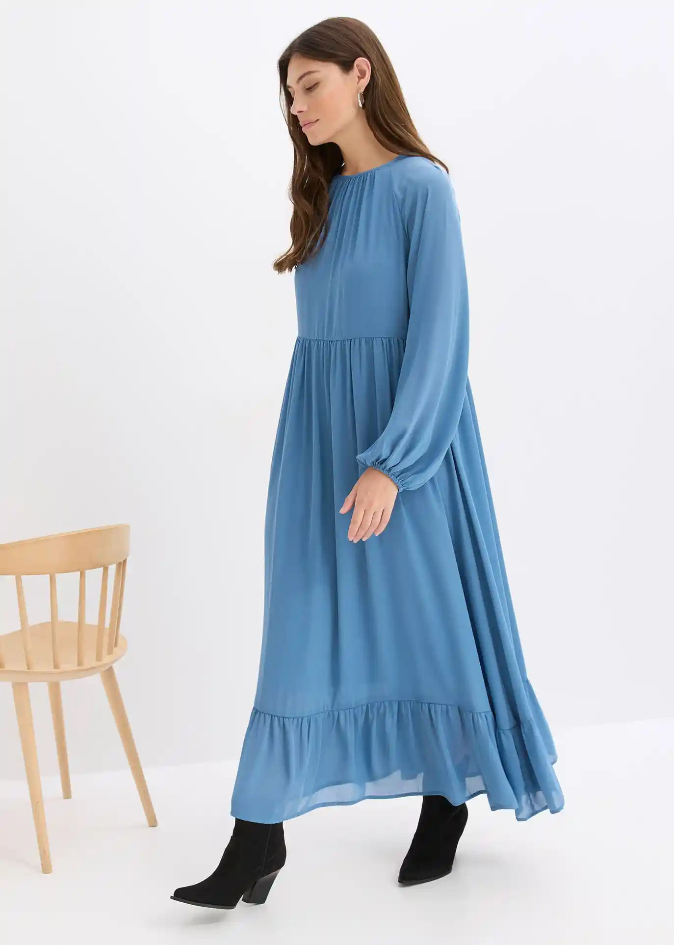 Robe longue en mousseline | Bonprix FR