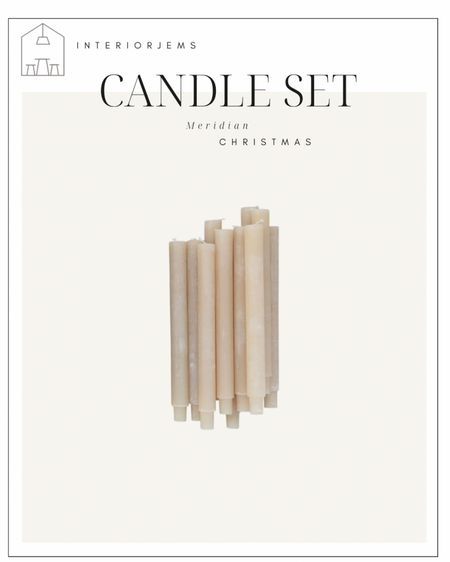 Candle sets we love, set of 12z taper candles. Neutral candles , Christmas candles 

#LTKsalealert #LTKhome #LTKstyletip