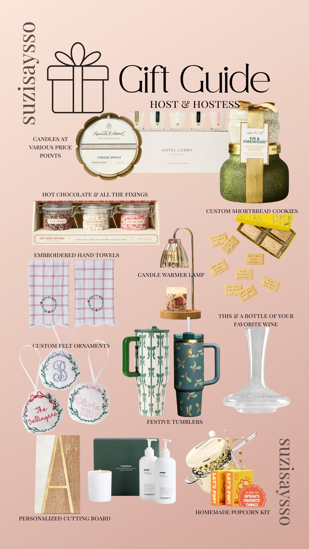 HOST & HOSTESS GIFT GUIDE 🤍
Easy, thoughtful gifts for every holiday gathering — all curated with chic, elevated picks that feel special without being complicated. Candles, custom ornaments, festive tumblers, embroidered hand towels, personalized cutting boards, homemade popcorn kits… all the cozy, charming little things that make a host feel appreciated.

Shop everything here:
🤍 Hostess gifts
🤍 Holiday party gifts
🤍 Entertaining essentials
🤍 Cozy kitchen gifts
🤍 Personalized gift ideas

#HostessGifts #HolidayGiftGuide #EntertainingEssentials #GiftsForHer #HolidayHosting #GiftsUnder50 #GiftsUnder100 #CozyHomeGifts #HolidayEntertaining

#LTKHoliday #LTKCyberWeek #LTKGiftGuide