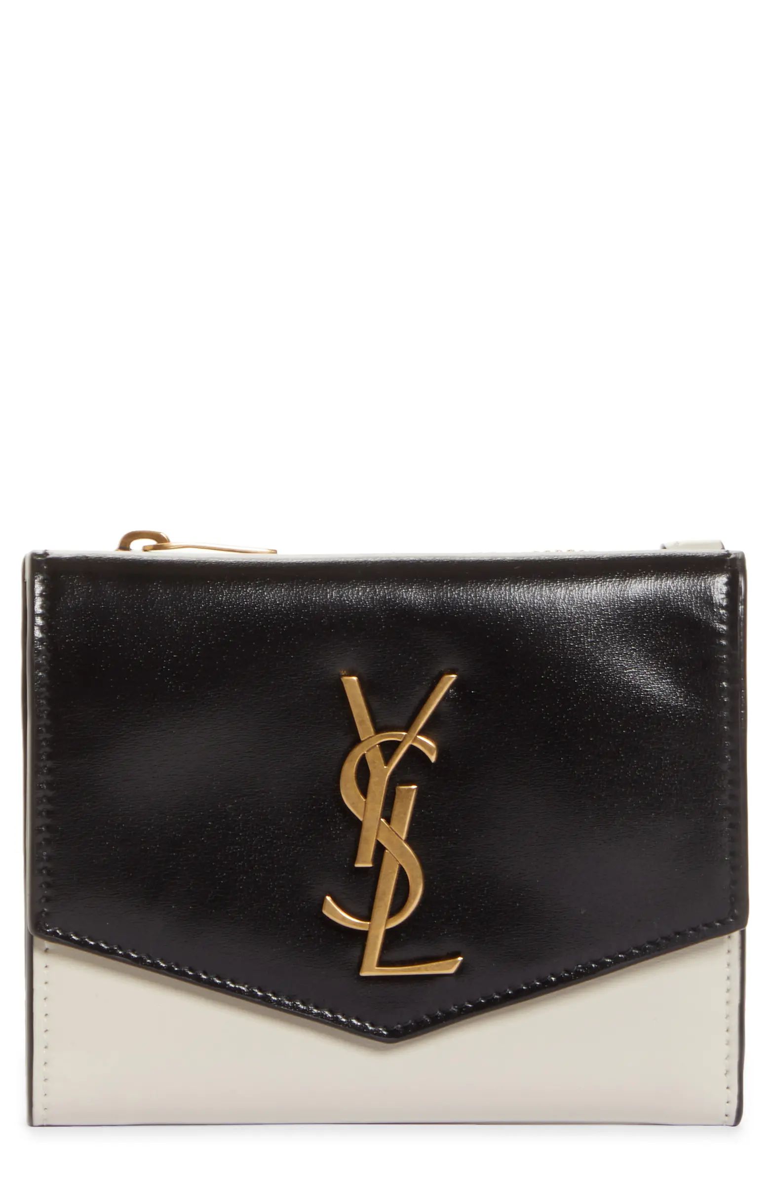 Uptown Colorbock Leather Compact Wallet | Nordstrom