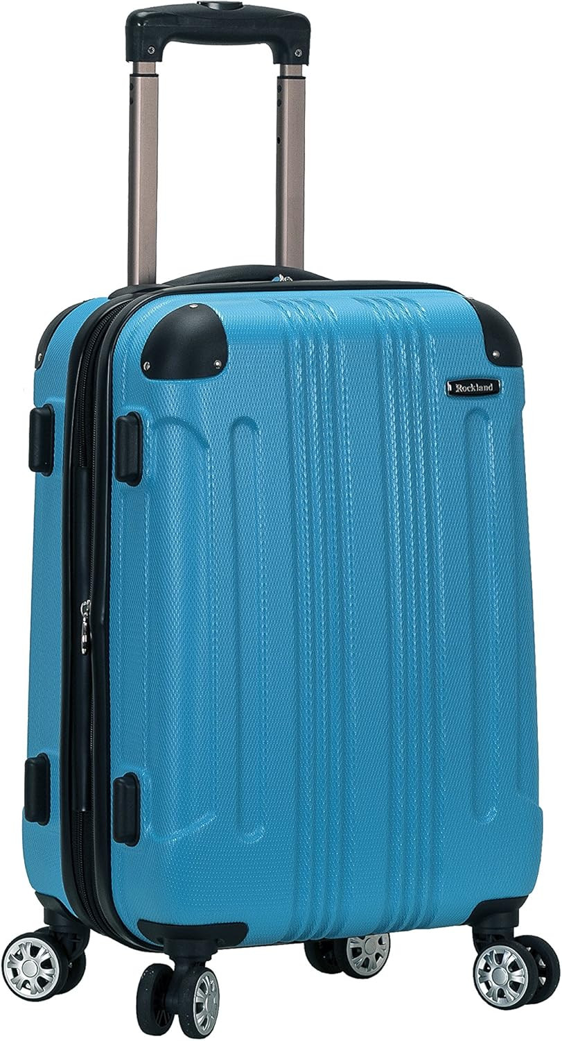Rockland London Hardside Spinner Wheel Luggage, Turquoise, Carry-On 20-Inch | Amazon (US)