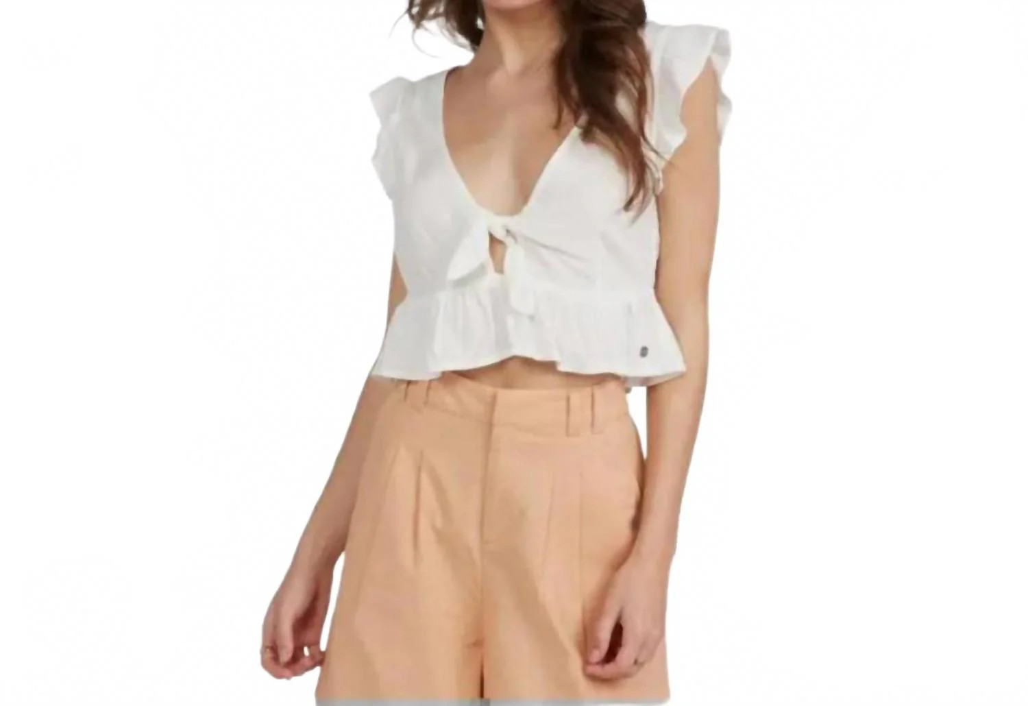 Sweetest Love 2 Crop Top In Snow White | Shop Simon