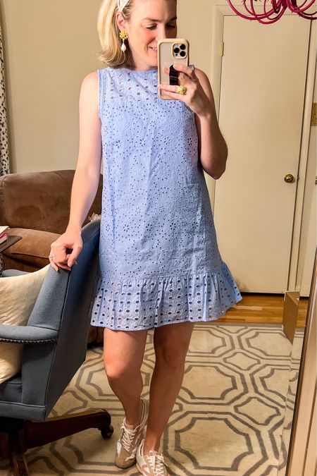A cute casual eyelet spring dress!
