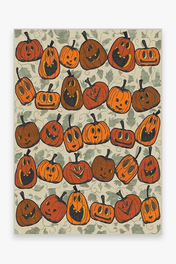 Jack O Lantern Orange Rug | Ruggable