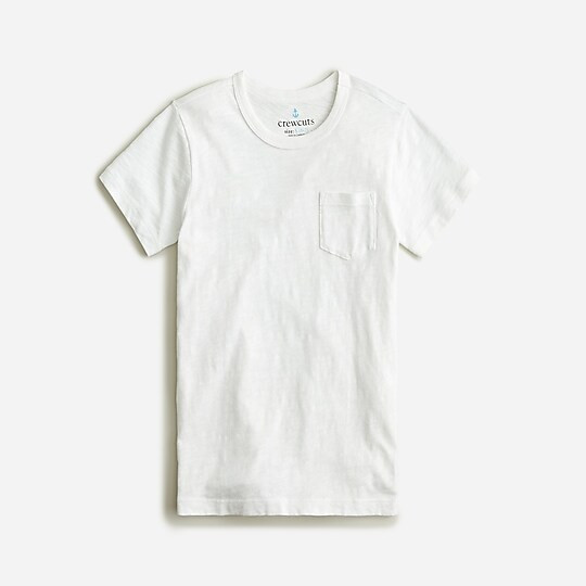 Kids' garment-dyed pocket T-shirt | J. Crew US