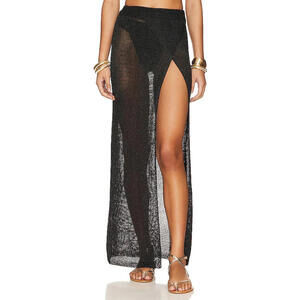 Superdown Keva Wrap Maxi Skirt BLACK size XS NWT | Poshmark